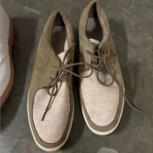 Clae Brown and Tan Oxfords